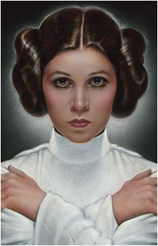 Leia Organa — Star Wars card artwork