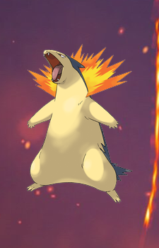 Typhlosion — Pokemon card artwork