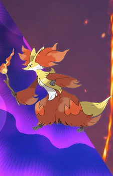 Delphox — Pokemon card artwork