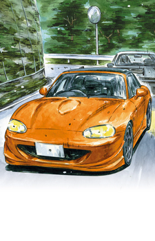 Mazda Roadster — Initial D card artwork
