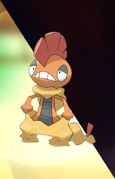 Scrafty — Pokemon card artwork