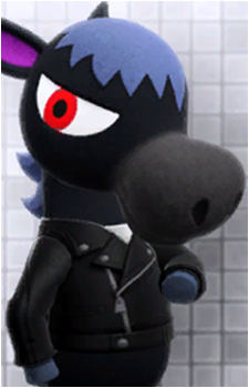 Roscoe — Animal Crossing card artwork