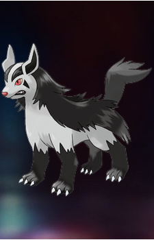 Mightyena — Pokemon card artwork