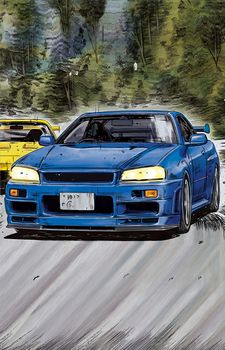 Nissan GT-R34 — Initial D card artwork