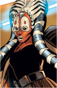 Shaak Ti — Star Wars card artwork