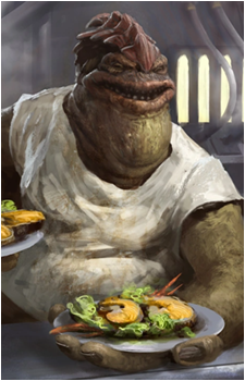 Dexter Jettster — Star Wars card artwork