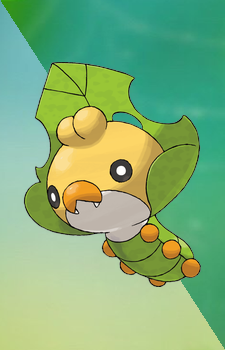 Sewaddle — Pokemon card artwork