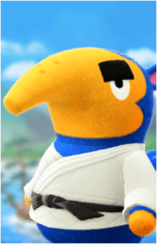 Cyrano — Animal Crossing card artwork