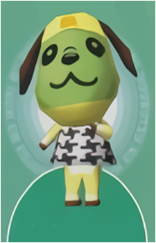 Bow — Animal Crossing card artwork
