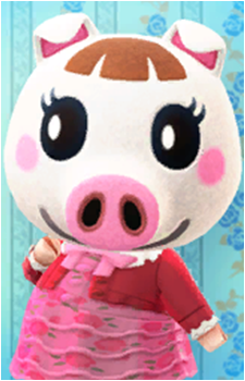 Lucy — Animal Crossing card artwork