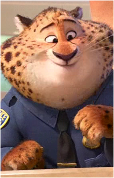 Benjamin Clawhauser — Zootopia card artwork