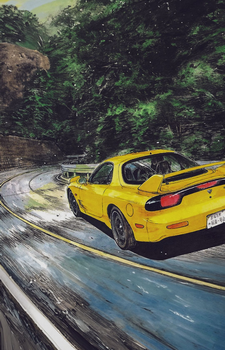 Mazda RX-7 FD — Initial D card artwork