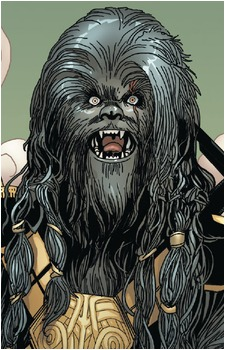 Black Krrsantan — Star Wars card artwork