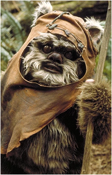 Wicket — Star Wars card artwork
