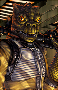 Bossk — Star Wars card artwork