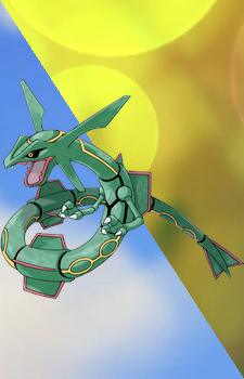 Rayquaza — Pokemon card artwork